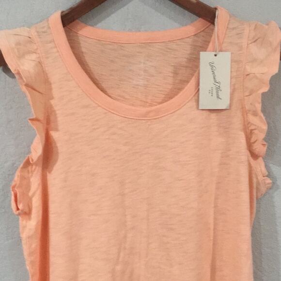 NEW Universal Thread Women’s L Maxi Dress Ruffle Flutter Sleeve 100% Cotton - Picture 2 of 14